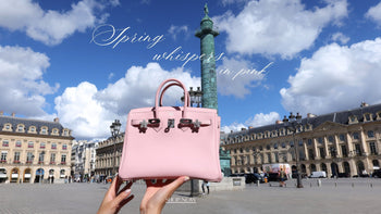 Artisan leather Pegasus bag charm on a luxury handbag