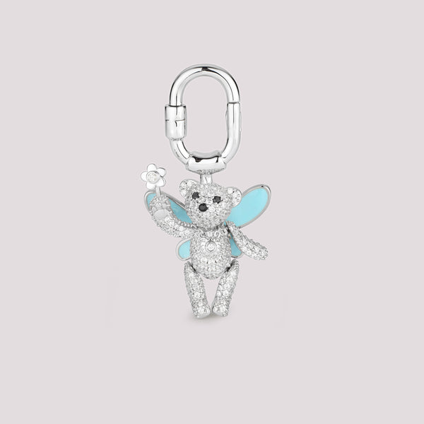 Pavé Angel Bear Bag Charm