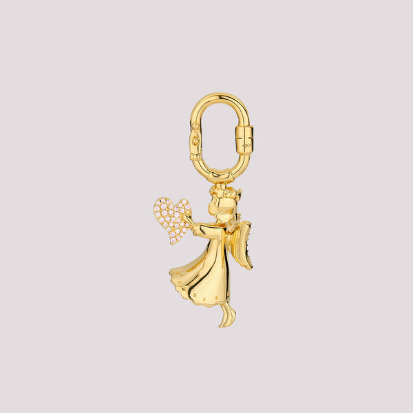 Angelica Pink Heart Bag Charm