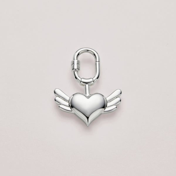 Angel Heart Bag Charm