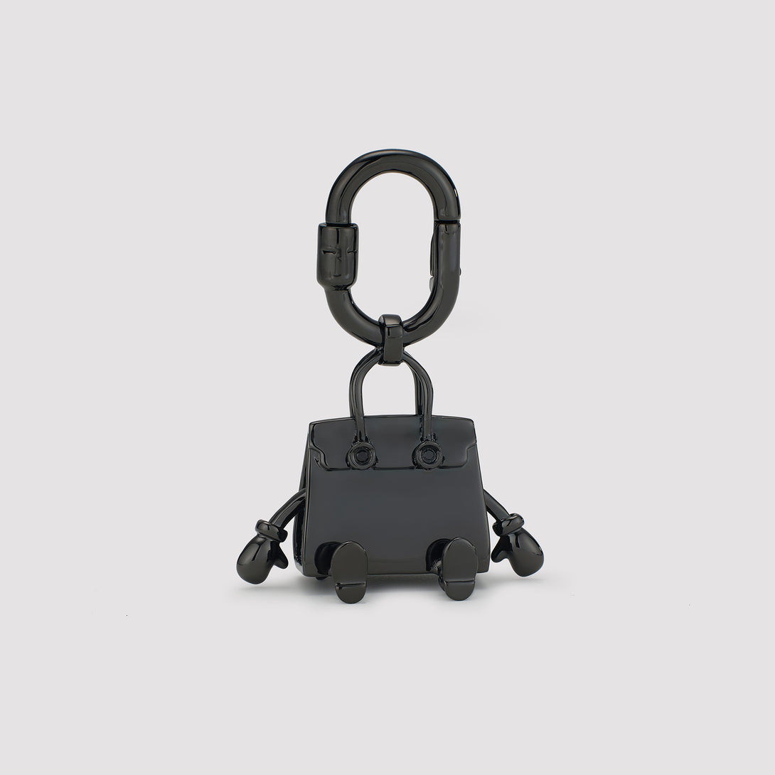 Birkin Bag Charm in so black color