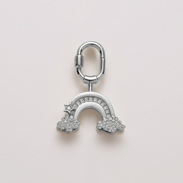 Pavé Clouds Dreamscape Rainbow Bag Charm