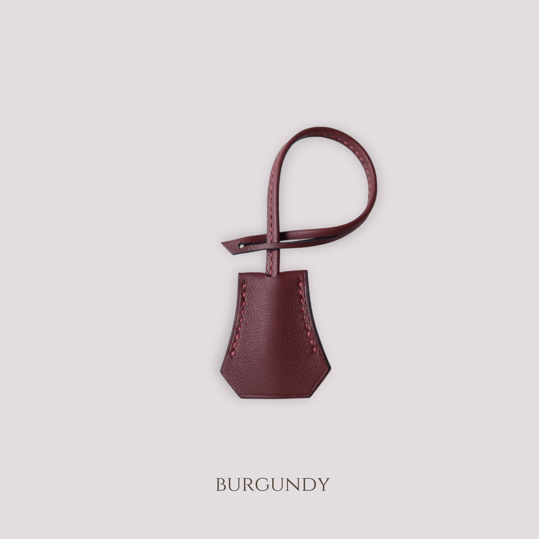 Burgundy Clochette Charmante Pet Portrait Bag Charm