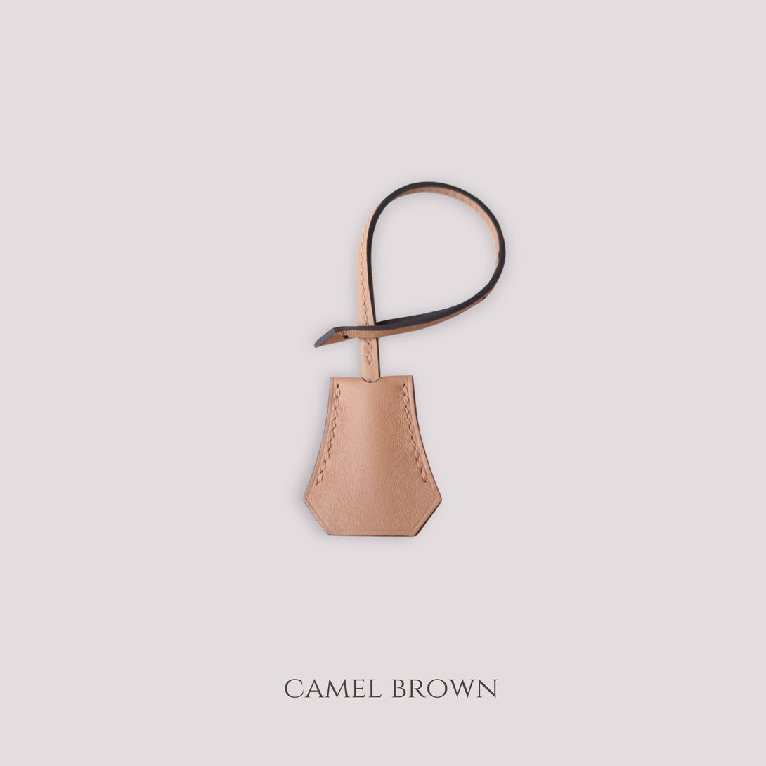 Camel Brown Clochette Charmante Pet Portrait Bag Charm