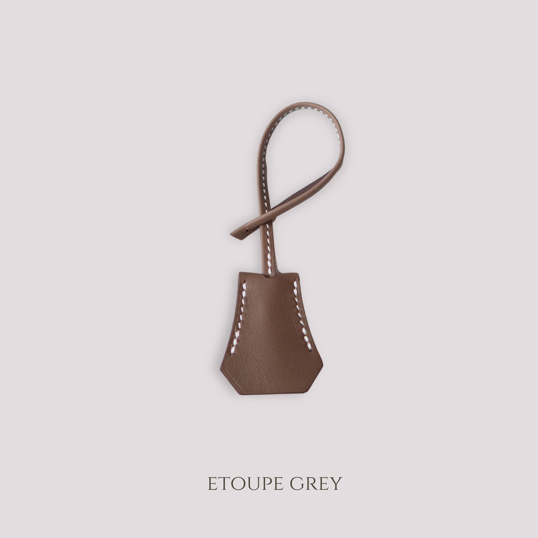 Etoupe Grey Clochette Charmante Pet Portrait Bag Charm