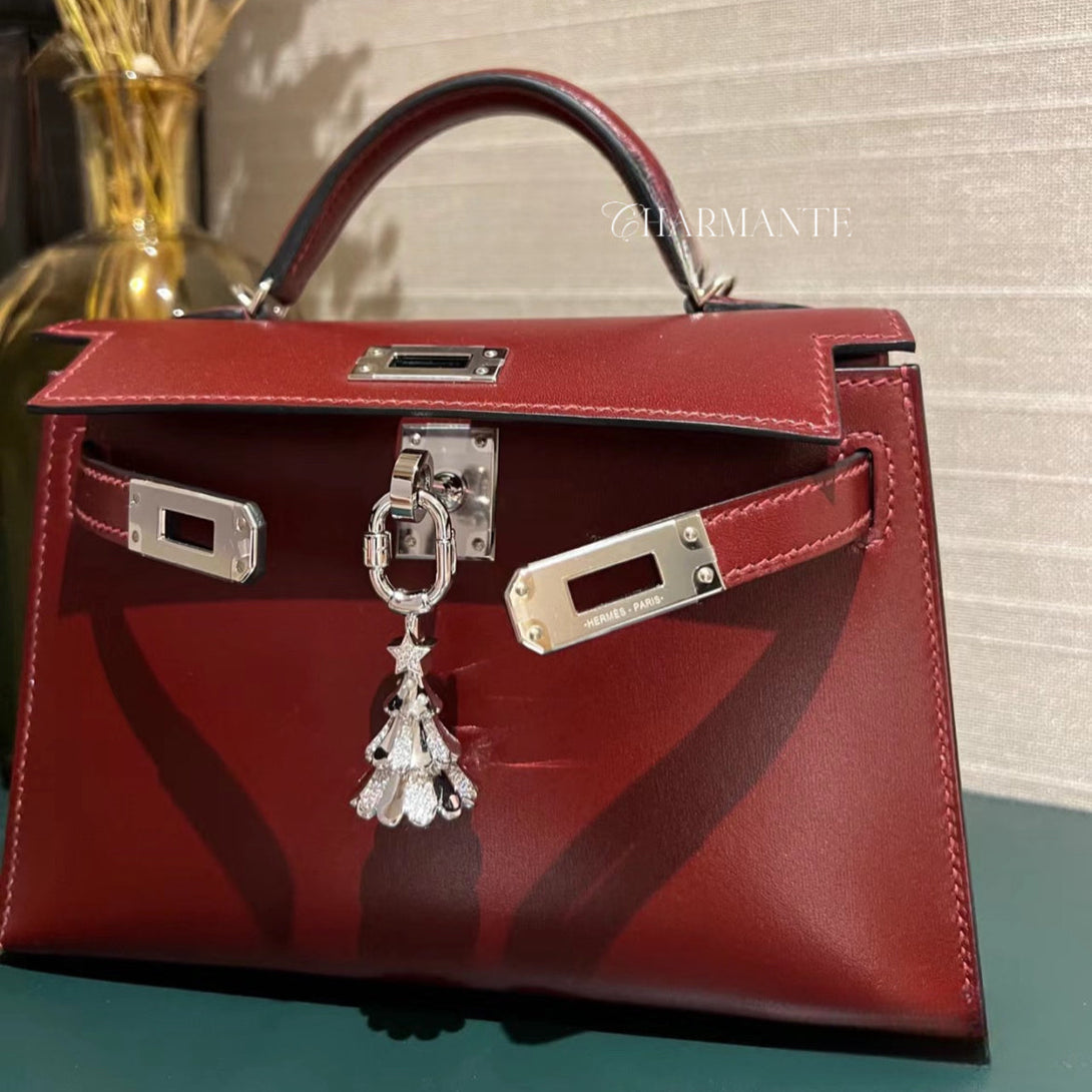 Rouge Mini Kelly with Christmas Tree Charm