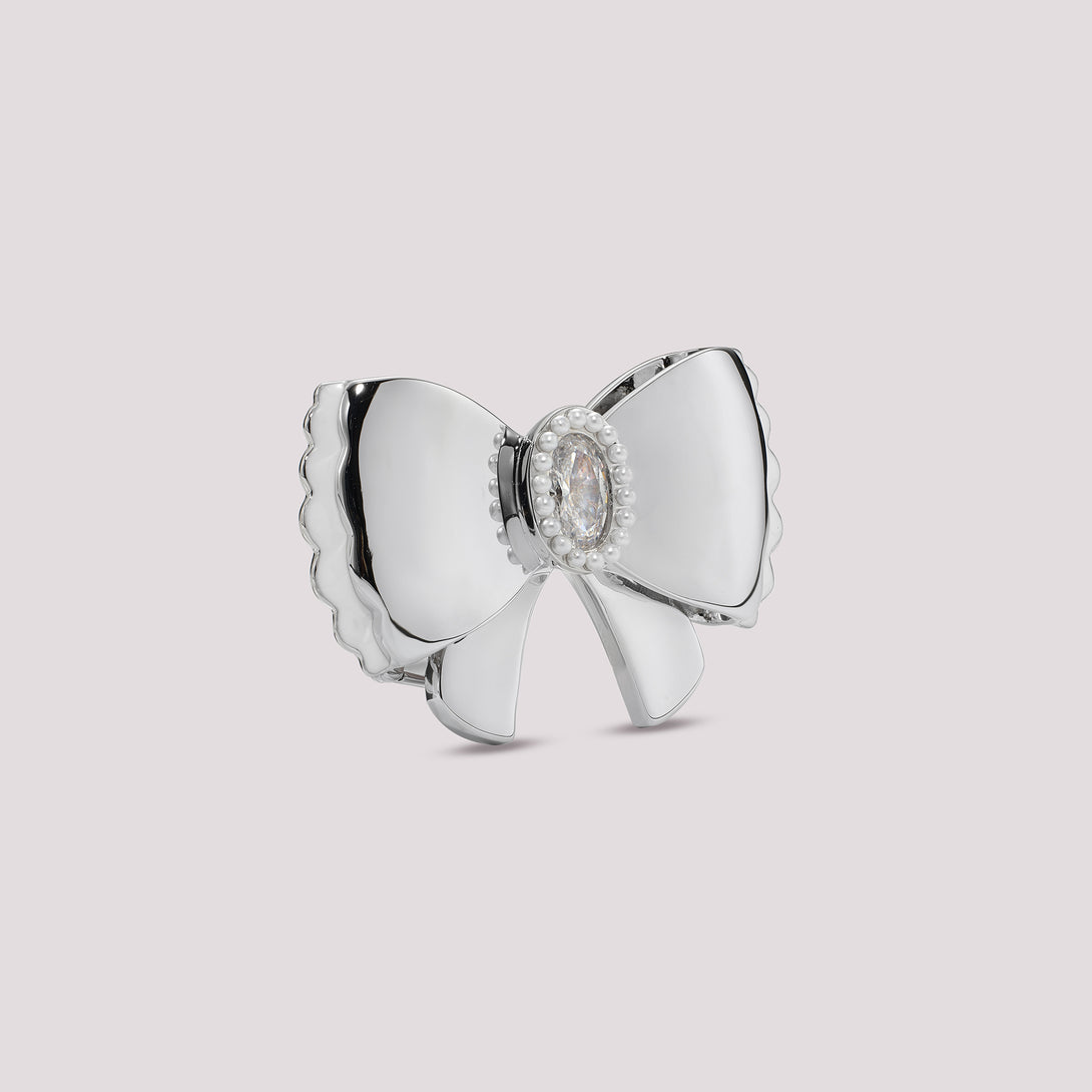 Plain Side Bow Birkin Pontet Clip On Bag Charm