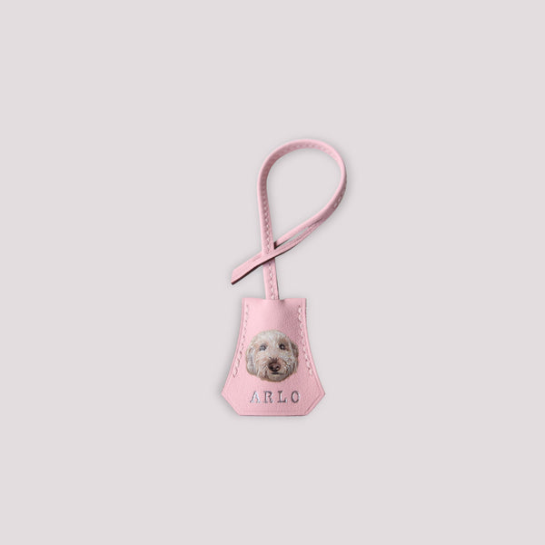The Bespoke Lambskin Pet Portrait Clochette Bag Charm