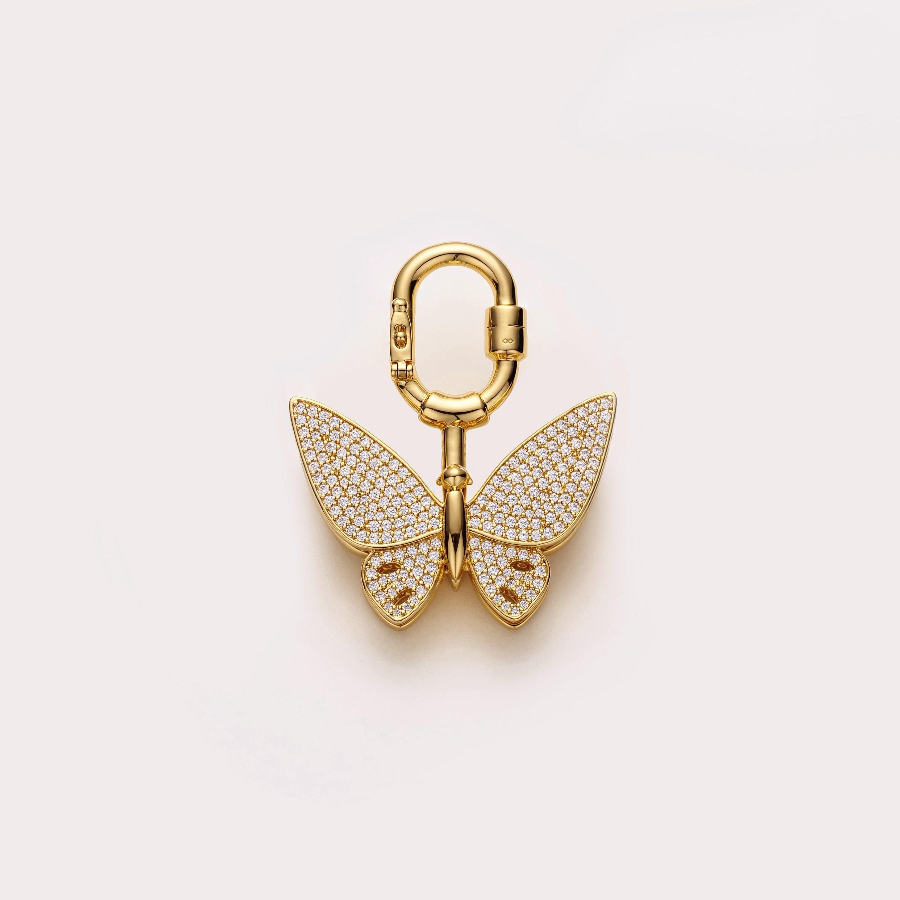 Pavé Butterfly Bag Charm – Charmante